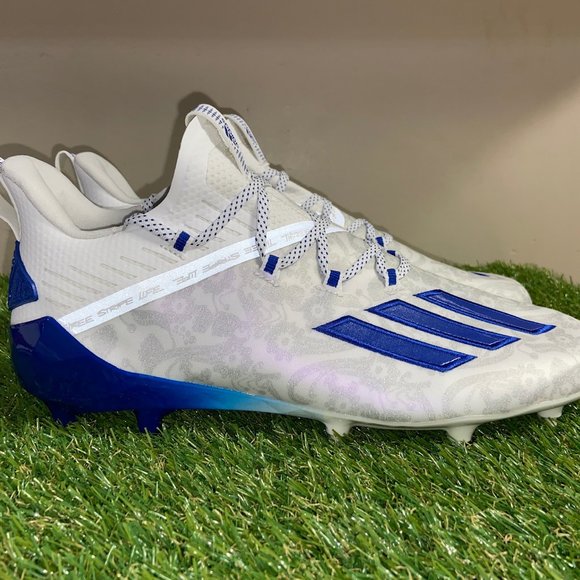 Adidas Adizero Reign Young King Floral Blue Football Cleats FU6707 Mens Size main image 9